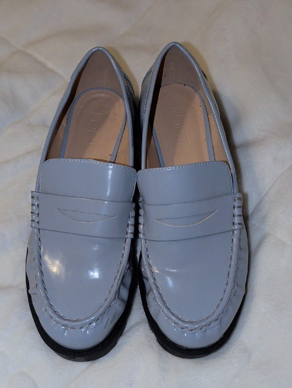 Loft Lug Sole Loaders Light Blue